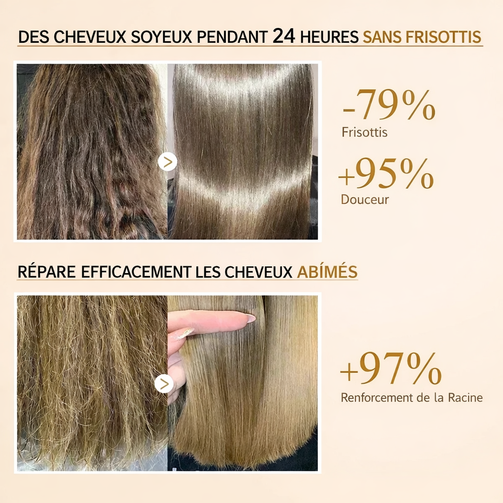 Masque Capillaire au Collagène & Kératine 100g – Réparation Profonde à l’Huile d’Argan pour Cheveux Secs et Abîmés