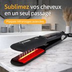Lisseur vapeur infrarouge à plaques de 5 cm , 230 °C , outil de coiffure professionnel, double tension.