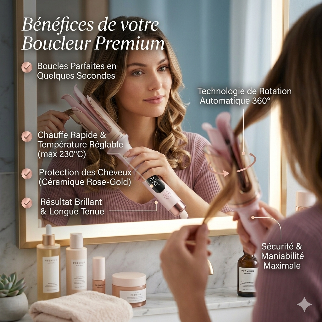 Boucleur à cheveux automatique